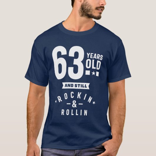63歳の贈り物 |第63回誕生日ギフトアイディア Tシャツ (正面)