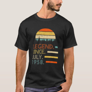 63歳レトロ誕生日ギフト伝説7月から Tシャツ