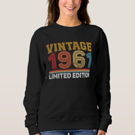 63歳ヴィンテージ1961年限定版63rd Birt スウェットシャツ (正面)