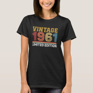 63歳ヴィンテージ1961年限定版63rd Birt Tシャツ