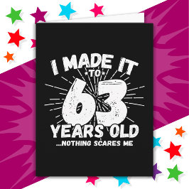 63歳皮肉ミーム63おもしろい誕生日 カード