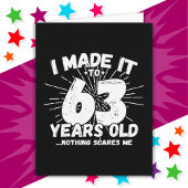 63歳皮肉ミーム63おもしろい誕生日 カード