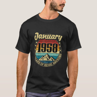 63歳誕生日ヴィンテージ1958年1月63日Gi Tシャツ
