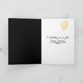 63番目の誕生日バルーン(白いボックス) カード (内部)