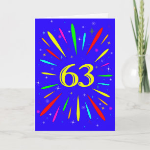 63番目の誕生日爆発カード カード