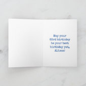 63番目の誕生日-おもしろい、アーバングラフィティインスパイアルック カード (内部)