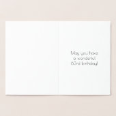 63番目の誕生日~アールデコスタイル「63」と名前をカスタムする 箔カード (内部)