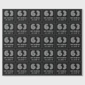 63番目の誕生日:インスパイアアールデコの検索「63インチ(名前あり)」 ラッピングペーパー (フラット)