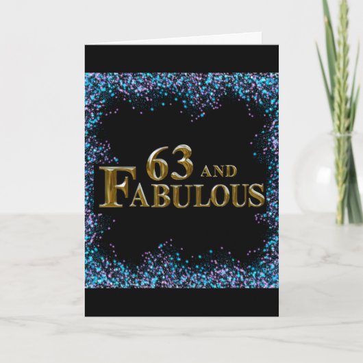 63番目の誕生日 カード (正面)
