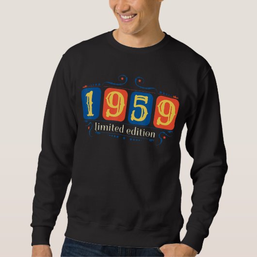 63誕生日レディースメンズ63年1959 3 スウェットシャツ (正面)