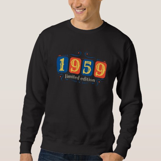 63誕生日レディースメンズ63年1959 3 スウェットシャツ (正面)