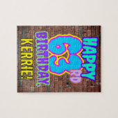 63誕生日~おもしろい、アーバングラフィティインスパイアルック ジグソーパズル (横)