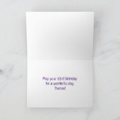 63誕生日:カラフル音楽シンボルと虹63 カード (内部)