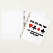 635,013,559,600可能な橋手の合計数 プランナー手帳 (ディスプレー)