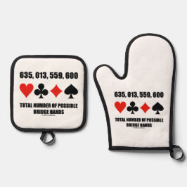 635,013,559,600可能な橋手の合計数 鍋つかみ&鍋敷きセット