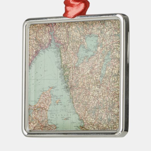 6364スウェーデン、南ノルウェー メタルオーナメント (左)