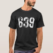 639 Area Code Saskatchewan Mobile Telephone Area C Tシャツ (正面)