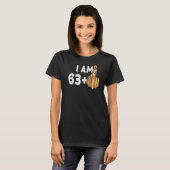 63+1中指64番目の誕生日挑発的 Tシャツ (正面フル)