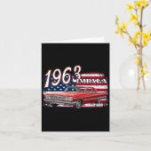 63 Impala Lowrider Ss 7月4日アメリカ カード (黄色い花)