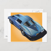 63_Split Window_BlueYellowボックス ポストカード (正面/裏面)