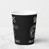 63rd Birthday Party:アールデコスタイル+名前をカスタムする 紙コップ (左)