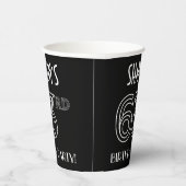 63rd Birthday Party:アールデコスタイル+名前をカスタムする 紙コップ (右)