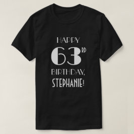 63rd Birthday Party -アールデコルッインスパイアクシャツ Tシャツ