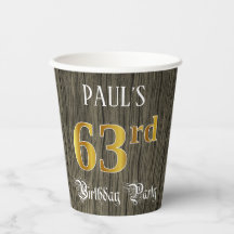 63rd Birthday Party —フェイク金ゴールド&ウッドフェイク・ルックス