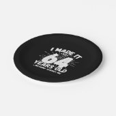 64おもしろい誕生日引用文皮肉64歳 ペーパープレート (アングル)