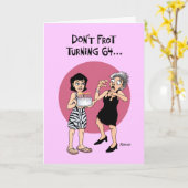 64おもしろい誕生日 カード (黄色い花)