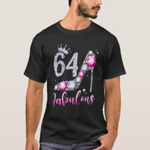 64と素晴らしい64誕生日ハイヒールシューズcrow tシャツ