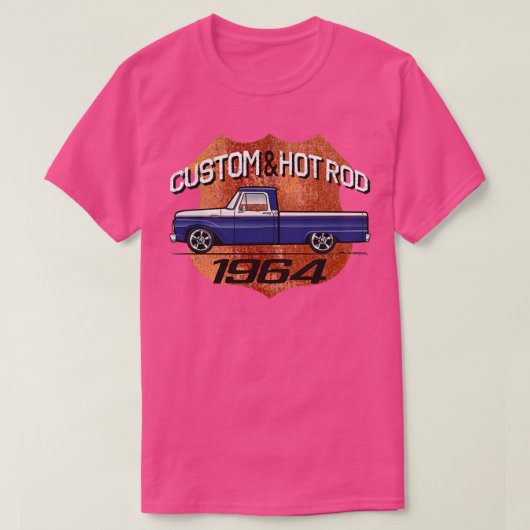 64カスタム青と白 Tシャツ (デザイン正面)