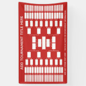 64チーム – トーナメントブラケット – 色を変更できる 横断幕 (縦)