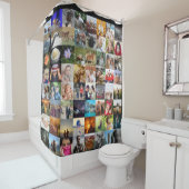 64フォトシャワーカーテンのアップロード シャワーカーテン (インサイチュ)