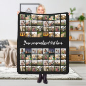 64フォトパーソナライズされたコラージュ シェルパブランケット