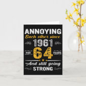 64周年結婚お互いに迷惑Si カード (黄色い花)