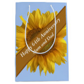 64周年記念ひまわり編集可能 ミディアムペーパーバッグ (正面)