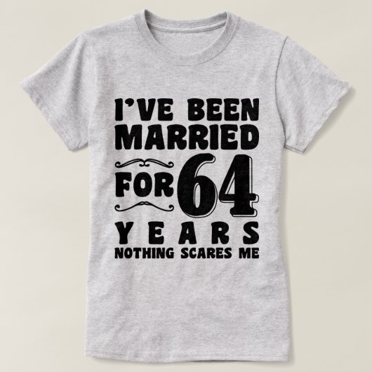 64年目の結婚記念日のプレゼントに Tシャツ (デザイン正面)