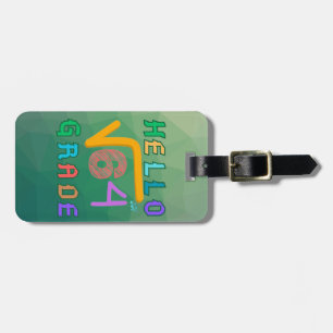 64数学Tおもしろい士のHello 8等平方根 ラゲッジタグ