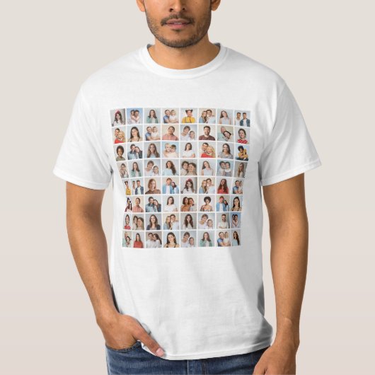 64枚の写真コラージュを作ろう Tシャツ (正面)