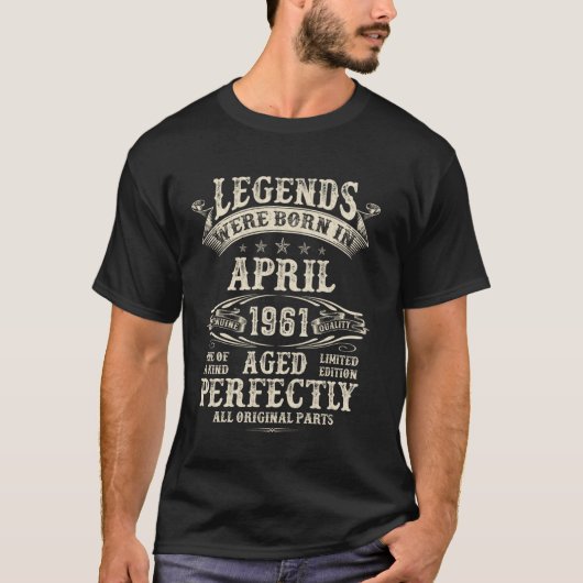 64歳の誕生日プレゼント 男性 64歳の誕生日 4月 Tシャツ (正面)