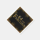 64歳の誕生日 スタンダードカクテルナプキン (角)