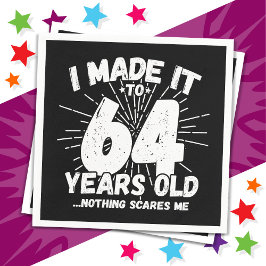 64歳皮肉ミームおもしろい64誕生日 スタンダードカクテルナプキン