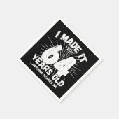 64歳皮肉ミームおもしろい64誕生日 スタンダードカクテルナプキン (角)