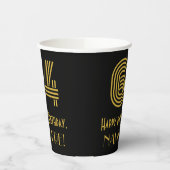 64番目の誕生日:インスパイアアールデコ検索"64" & Name 紙コップ (左)