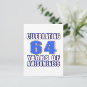 64祝年の素晴らしさ ポストカード (スタンド正面)