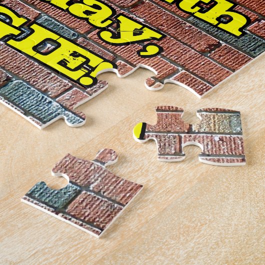 64誕生日:おもしろいグラフィティインスパイア – レボイン64 ジグソーパズル (側面)