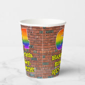 64誕生日:おもしろいグラフィティインスパイア – レボイン64 紙コップ (右)