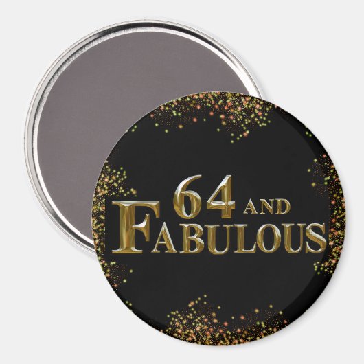 64誕生日 マグネット (正面/裏面)