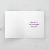 64誕生日:音カラフル楽記号+虹64 カード (内部)